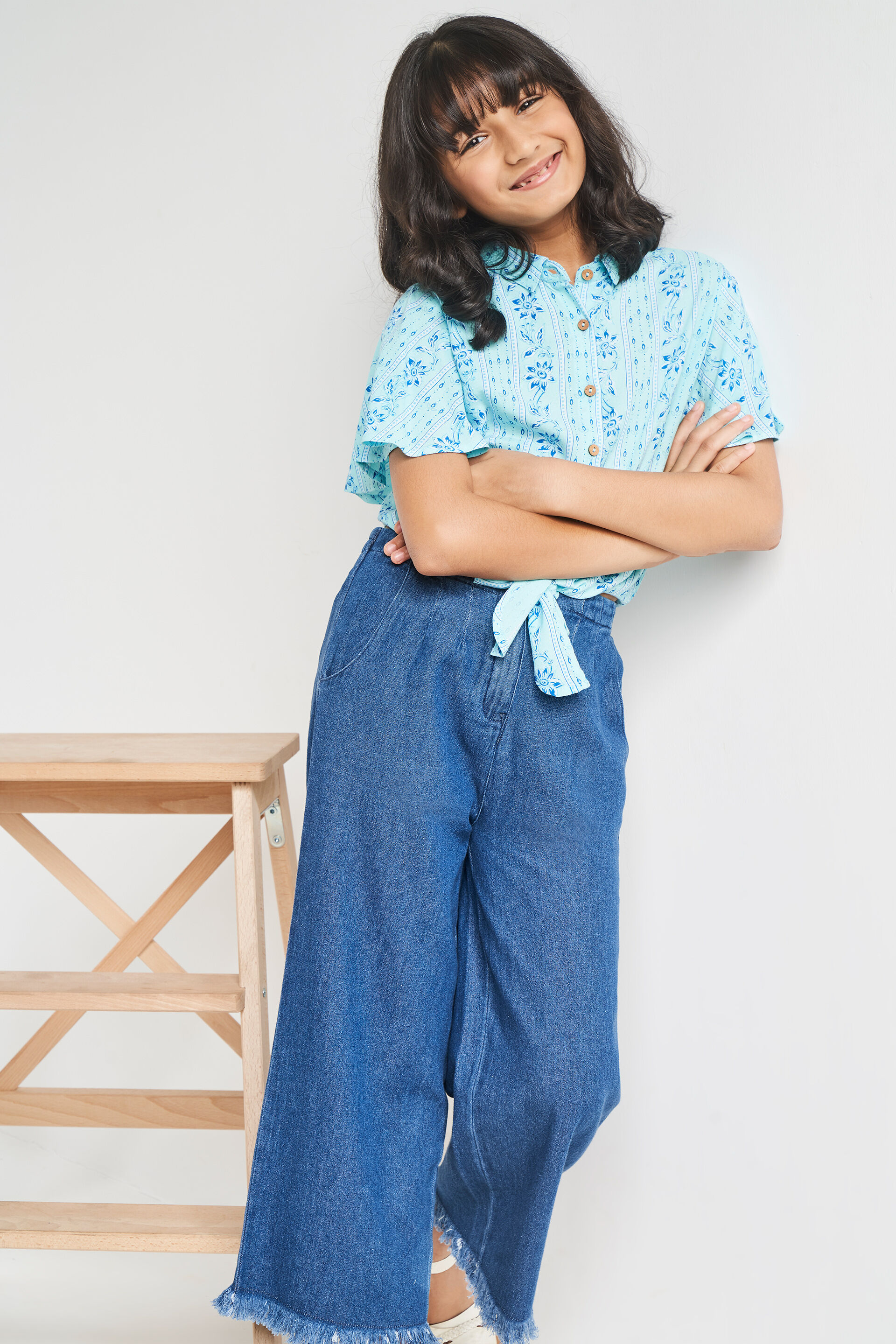 Dark Blue Solid Straight Bottom, Dark Blue, image 2